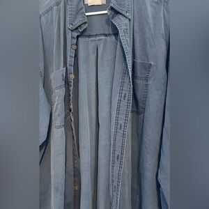 Wrangler Blue Casual Button Down Shirt